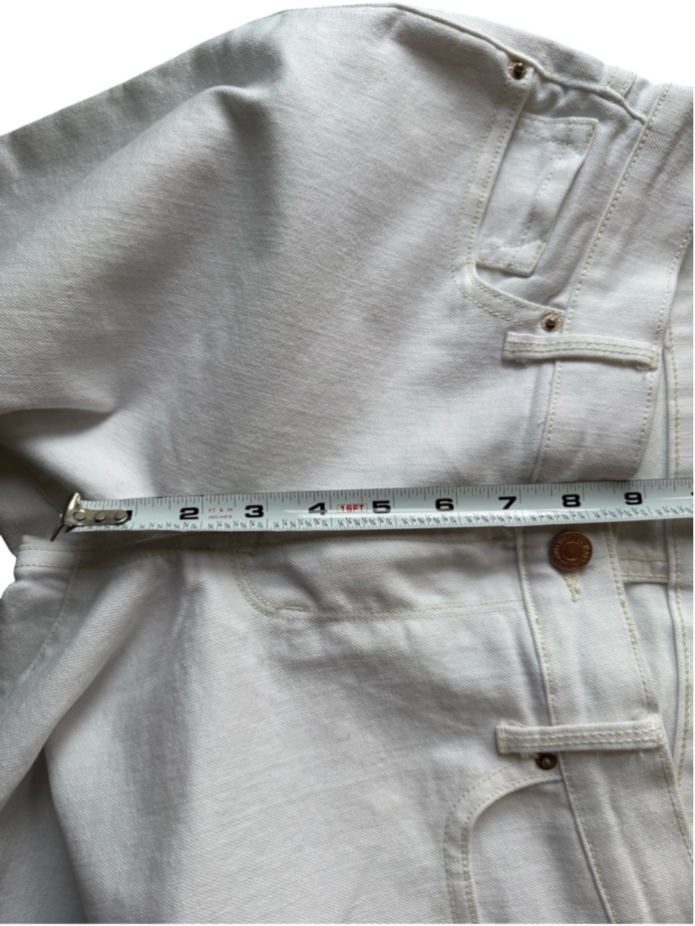 Old Navy White The Diva Skinny Jeans Stretch Denim Size 8 Vacation Coastal - Picture 9 of 14